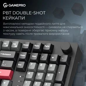 Фото: Клавіатура GamePro Asgard Drakkar MK305BK WL/BT/USB Black № 13 | KTC