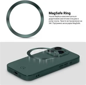 Фото: Чохол ArmorStandart for Apple iPhone 13 Pro - Replica MagSafe Green (ARM76188) № 4 | KTC