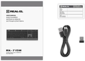 Фото: Клавіатура Real-EL RK-715W Black (EL123100051) № 10 | KTC