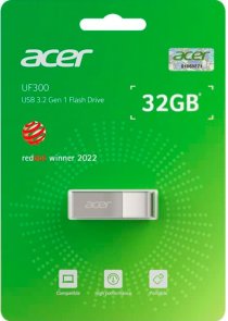 Флешка USB Acer UF300 32GB Metal Silver (BL.9BWWA.517)