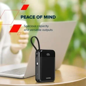 Фото: Батарея універсальна Canyon OnPower 204 20000mAh 22.5W Built-In USB-C / Lightning (CNS-CPB204B) № 14 | KTC
