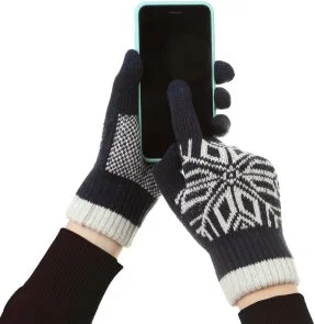 Фото: Рукавичкки ArmorStandart Touch Gloves Snowflake Blue (ARM59994) № 4 | KTC