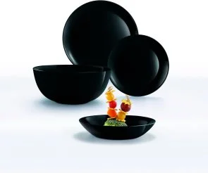 Фото: Тарілка Luminarc DIWALI BLACK 20cm (P0787) № 3 | KTC