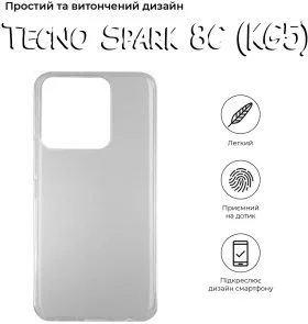 Фото: Чохол BeCover for Tecno Spark 8C KG5 - Transparancy (708658) № 2 | KTC