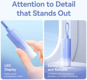 Фото: Батарея універсальна Vention FHWL0 5000mAh 20W Gradient Blue № 4 | KTC