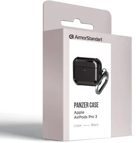 Фото: Чохол ArmorStandart for Apple Airpods Pro 3 - Panzer Black (ARM88286) № 2 | KTC