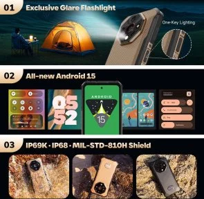 Фото: Смартфон Ulefone Armor X16 6/128GB Wasteland Shadow (6975326660563) № 6 | KTC
