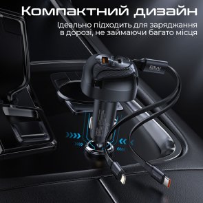 Автомобільний зарядний пристрій Promate Powerdrive-rci81 81W (6959144068237)
