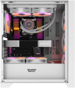 Корпус DARKFLASH DRX70 Glass White with window (DRX70 GLASS WHITE)