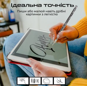 Стилус Promate Transpen for iPad Black (6959144065397)