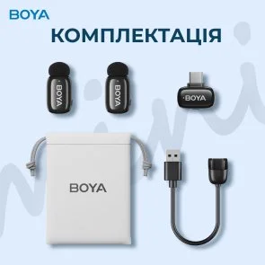 Фото: Радіосистема BOYA mini-23 Type-C Black № 16 | KTC