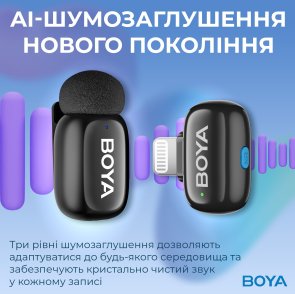 Радіосистема BOYA mini-12 Type-C/Lightning Black