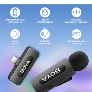 Радіосистема BOYA BY-V2 Lightning Black