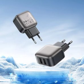 Зарядний пристрій BOROFONE BAS51A Absolute 2.4A Black with AM / Lightning (6941991116117)