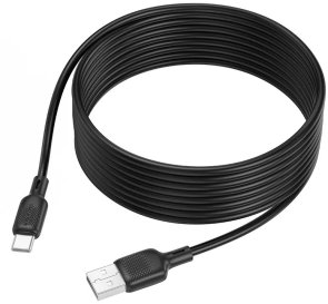 Кабель BOROFONE BX113 Lenny 3A AM / Type-C 3m Black (6941991115554)