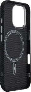 Фото: Чохол ArmorStandart for Apple iPhone 17 - LikeCarbon2 MagCase Kevlar Black (ARM88379) № 4 | KTC