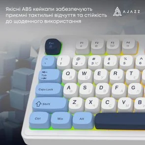 Фото: Клавіатура Ajazz AF98 USB Glacier Blue (AF98-GB) № 11 | KTC