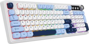 Клавіатура, Ajazz AF98 Plus ENG/UKR USB/WL/BT, Glacier Blue ( Gaming )