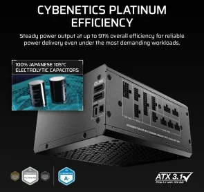 Фото: Блок живлення Corsair 1000W HX1000i Shift (CP-9020265-EU) № 5 | KTC