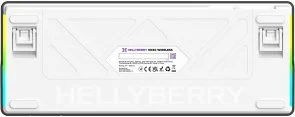 Фото: Клавіатура Hator Hellyberry HK60 Mechanical Linear Wireless/BT White/Violet (HK60 wireless) № 5 | KTC