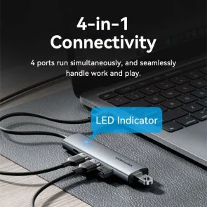 Фото: USB-хаб Vention 5 Port Black (TGZHB) № 4 | KTC