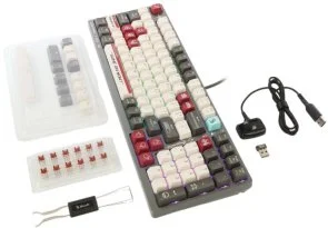 Фото: Клавіатура Bloody WS98 BLMS Red Plus Switch WL/BT/USB Pixels Red (WS98 (Pixels Red)) № 5 | KTC