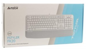 Клавіатура мультимедійна A4tech Fstyler FK20 USB White (FK20 White)