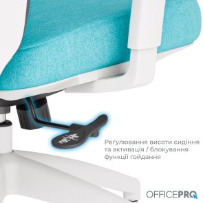 Крісло OfficePro Balance OC550-W-DG-BL White/Dark Gray/Blue