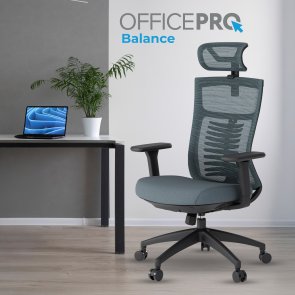 Крісло OfficePro Balance OC550-B-DG-DG Black/Dark Gray