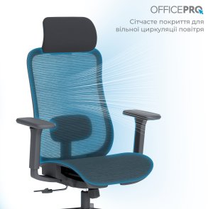 Крісло OfficePro Wave OC670 Black (OC670-B-B-B)