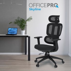 Крісло OfficePro Skyline OC580-B-B-B Black