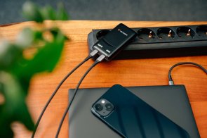 Зарядний пристрій Verbatim Fold n Go GaN 65W Black (32354)