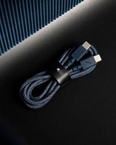 Кабель Native Union Belt Type-C / Type-C 1.2m Navy (BELT-C-NAV-2-NP)