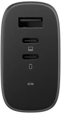 Зарядний пристрій Native Union Fast GaN Charger PD 67W Black (FAST-PD67-BLK-2CA)