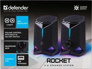 Колонки Defender Rocket Black (65094)