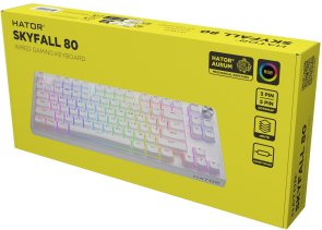 Клавіатура, Hator Skyfall 80 Aurum Lemon USB, White ( Gaming )