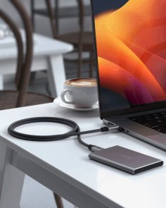 Кабель USB4 (Type-C/Type-C) 1.2м, Satechi Pro 240W, Space Gray
