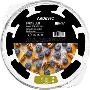 Форма Ardesto Black Mars 22.3x4.7 Clear (AR2405BGB)