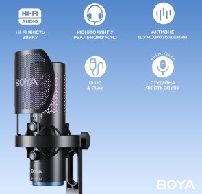 Мікрофон BOYA K5-02 RGB Black (BOYA K5-02)
