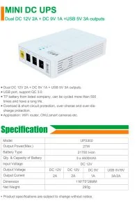 Фото: ДБЖ для роутера WGP 302 Optima White (WGP_UPS_302) № 4 | KTC