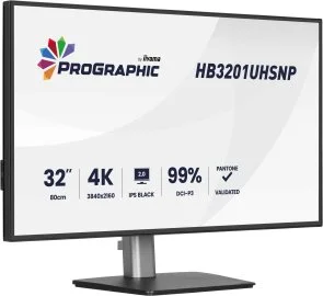 Фото: Монітор iiyama HB3201UHSNP-B1 - 31.5" IPS / 3840×2160 / 60 Гц / Pivot / HAS № 2 | KTC