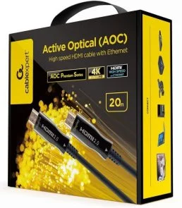 Фото: Кабель Cablexpert v2.0 HDMI / HDMI 20m Black (CCBP-HDMI-AOC-20M-02) № 2 | KTC