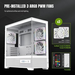 Корпус Gamemax VISTA 2 MW White with window