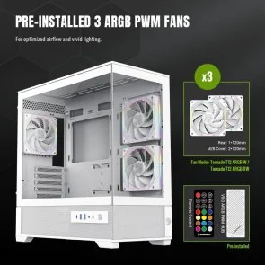 Фото: Корпус Gamemax VISTA 2 MW White with window № 15 | KTC