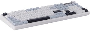 Клавіатура, Aula F108 Pro ENG/UKR WL/BT/USB, White