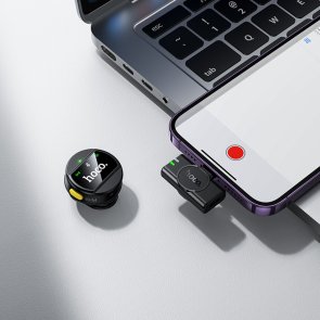 Мікрофонна система Hoco L21 Charm Wireless Microphone Lightning, Black