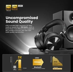 Фото: Навушники OneOdio Studio Max 1 Black № 4 | KTC