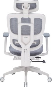 Крісло OfficePro Skyline Footrest OC750 White/Dark Gray (OC750-W-DG-DG)