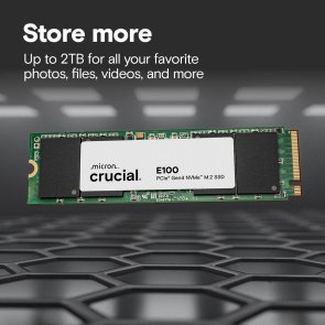 SSD-накопичувач Crucial E100 2280 PCIe 4.0 Gen4 NVMe 2TB (CT2000E100SSD8)