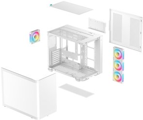 Корпус Deepcool CG530U 4F White with window (R-CG530U-WHAGA4-G)